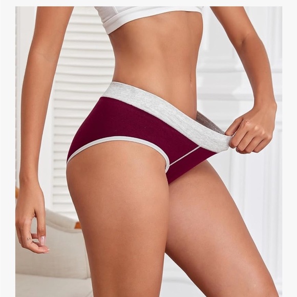 NWT Set of 5 Women's Colorful Cotton Hipster Panties Large - Picture 4 of 6